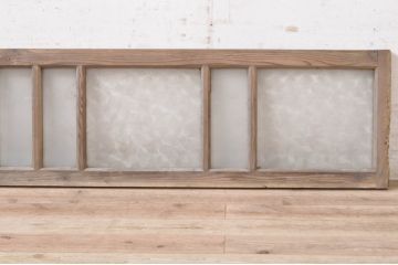アンティーク建具　どこか懐かしい雰囲気を醸し出す明かり取り1枚(明り取り、ガラス欄間)(R-073605)