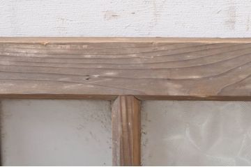 アンティーク建具　どこか懐かしい雰囲気を醸し出す明かり取り1枚(明り取り、ガラス欄間)(R-073605)