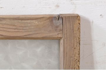 アンティーク建具　どこか懐かしい雰囲気を醸し出す明かり取り1枚(明り取り、ガラス欄間)(R-073605)