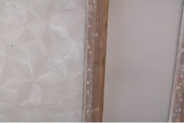 アンティーク建具　どこか懐かしい雰囲気を醸し出す明かり取り1枚(明り取り、ガラス欄間)(R-073605)