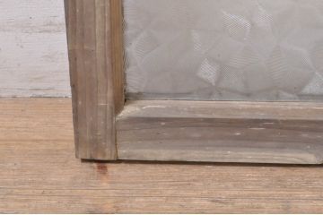 アンティーク建具　どこか懐かしい雰囲気を醸し出す明かり取り1枚(明り取り、ガラス欄間)(R-073605)