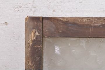 アンティーク建具　どこか懐かしい雰囲気を醸し出す明かり取り1枚(明り取り、ガラス欄間)(R-073605)