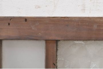 アンティーク建具　どこか懐かしい雰囲気を醸し出す明かり取り1枚(明り取り、ガラス欄間)(R-073605)