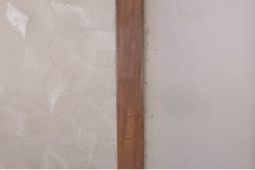 アンティーク建具　どこか懐かしい雰囲気を醸し出す明かり取り1枚(明り取り、ガラス欄間)(R-073605)