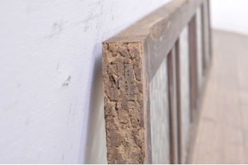 アンティーク建具　どこか懐かしい雰囲気を醸し出す明かり取り1枚(明り取り、ガラス欄間)(R-073605)