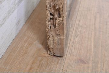 アンティーク建具　どこか懐かしい雰囲気を醸し出す明かり取り1枚(明り取り、ガラス欄間)(R-073605)