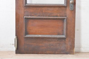 アメリカビンテージ　取っ手デザインが素敵!空間のアクセントになる大振りなドア1枚(扉、ガラス扉、ヴィンテージ、建具)(R-073606)