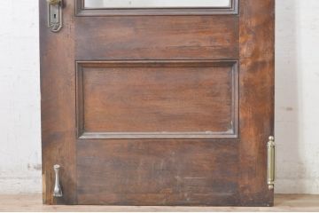 アメリカビンテージ　取っ手デザインが素敵!空間のアクセントになる大振りなドア1枚(扉、ガラス扉、ヴィンテージ、建具)(R-073606)