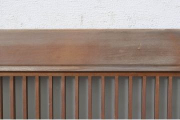 ビンテージ建具　片面ガラス　上質な和の空間を演出する組子欄間1枚(明り取り、明かり取り、ヴィンテージ)(R-073608)