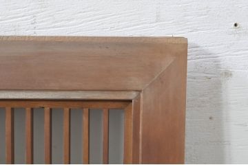 ビンテージ建具　片面ガラス　上質な和の空間を演出する組子欄間1枚(明り取り、明かり取り、ヴィンテージ)(R-073608)