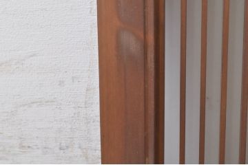 ビンテージ建具　片面ガラス　上質な和の空間を演出する組子欄間1枚(明り取り、明かり取り、ヴィンテージ)(R-073608)