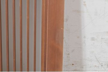ビンテージ建具　片面ガラス　上質な和の空間を演出する組子欄間1枚(明り取り、明かり取り、ヴィンテージ)(R-073608)