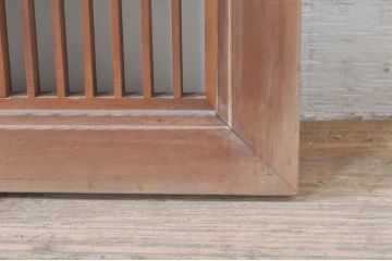 ビンテージ建具　片面ガラス　上質な和の空間を演出する組子欄間1枚(明り取り、明かり取り、ヴィンテージ)(R-073608)