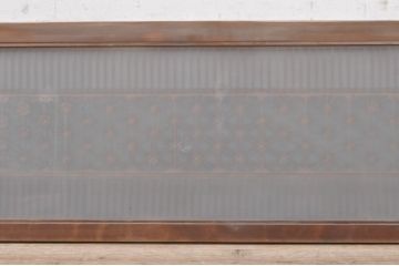 ビンテージ建具　片面ガラス　上質な和の空間を演出する組子欄間1枚(明り取り、明かり取り、ヴィンテージ)(R-073608)