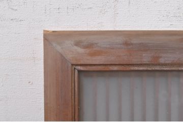 ビンテージ建具　片面ガラス　上質な和の空間を演出する組子欄間1枚(明り取り、明かり取り、ヴィンテージ)(R-073608)