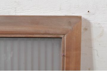 ビンテージ建具　片面ガラス　上質な和の空間を演出する組子欄間1枚(明り取り、明かり取り、ヴィンテージ)(R-073608)