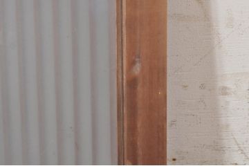 ビンテージ建具　片面ガラス　上質な和の空間を演出する組子欄間1枚(明り取り、明かり取り、ヴィンテージ)(R-073608)