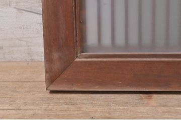 ビンテージ建具　片面ガラス　上質な和の空間を演出する組子欄間1枚(明り取り、明かり取り、ヴィンテージ)(R-073608)