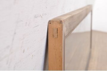 ビンテージ建具　片面ガラス　上質な和の空間を演出する組子欄間1枚(明り取り、明かり取り、ヴィンテージ)(R-073608)
