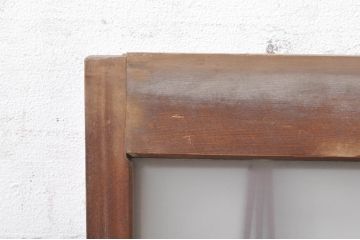 アンティーク建具　片面ガラス　和モダンな雰囲気づくりにおすすめの組子入りガラス書院戸4枚セット(窓、引き戸、ガラス戸)(R-073609)
