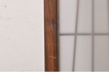 アンティーク建具　片面ガラス　和モダンな雰囲気づくりにおすすめの組子入りガラス書院戸4枚セット(窓、引き戸、ガラス戸)(R-073609)
