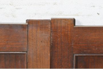 アンティーク建具　経年を感じさせる木味が魅力の板戸窓2枚セット(引き戸)(R-073616)