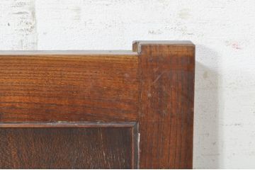 アンティーク建具　経年を感じさせる木味が魅力の板戸窓2枚セット(引き戸)(R-073616)