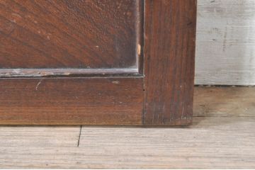 アンティーク建具　経年を感じさせる木味が魅力の板戸窓2枚セット(引き戸)(R-073616)