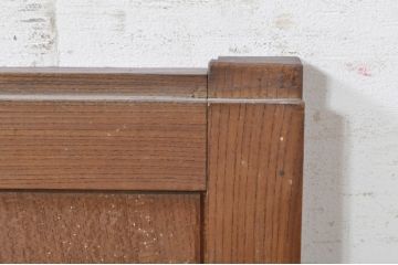 アンティーク建具　経年を感じさせる木味が魅力の板戸窓2枚セット(引き戸)(R-073616)