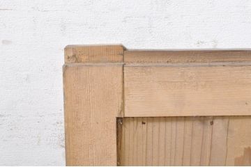 アンティーク建具　檜(ヒノキ)材　明るい木味であたたかな空間を演出する横桟板戸窓2枚セット(舞良戸、引き戸、まいらど)(R-073617)