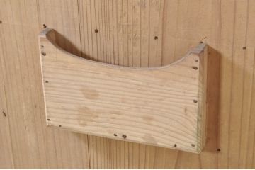 アンティーク建具　檜(ヒノキ)材　明るい木味であたたかな空間を演出する横桟板戸窓2枚セット(舞良戸、引き戸、まいらど)(R-073617)