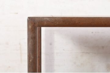 和製ビンテージ　鉄刀木(タガヤサン)　美しい木目とユニークな取っ手のデザインが目を惹く茶棚(違い棚、飾り棚、戸棚、収納棚、ヴィンテージ)(R-073637)