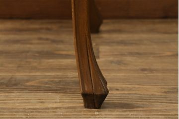 イタリアビンテージ　象嵌入り　拘りあるデザインとエレガントな佇まいが魅力的な猫脚デスク(作業台、ワークデスク、在宅ワーク用、在宅用、ヴィンテージ)(R-073644)
