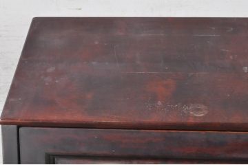 中古　美品　九州民芸家具　深みのある色合いが美しいライティングビューロー(ワークデスク、簿記机、チェスト、在宅用、在宅ワーク用)(R-073647)