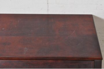 中古　美品　九州民芸家具　深みのある色合いが美しいライティングビューロー(ワークデスク、簿記机、チェスト、在宅用、在宅ワーク用)(R-073647)
