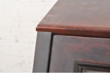 中古　美品　九州民芸家具　深みのある色合いが美しいライティングビューロー(ワークデスク、簿記机、チェスト、在宅用、在宅ワーク用)(R-073647)