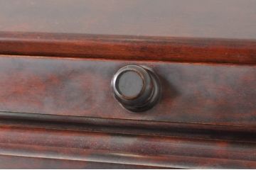 中古　美品　九州民芸家具　深みのある色合いが美しいライティングビューロー(ワークデスク、簿記机、チェスト、在宅用、在宅ワーク用)(R-073647)