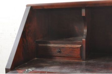 中古　美品　九州民芸家具　深みのある色合いが美しいライティングビューロー(ワークデスク、簿記机、チェスト、在宅用、在宅ワーク用)(R-073647)