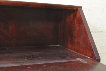 中古　美品　九州民芸家具　深みのある色合いが美しいライティングビューロー(ワークデスク、簿記机、チェスト、在宅用、在宅ワーク用)(R-073647)