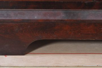 中古　美品　九州民芸家具　深みのある色合いが美しいライティングビューロー(ワークデスク、簿記机、チェスト、在宅用、在宅ワーク用)(R-073647)
