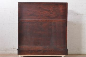 中古　美品　九州民芸家具　深みのある色合いが美しいライティングビューロー(ワークデスク、簿記机、チェスト、在宅用、在宅ワーク用)(R-073647)