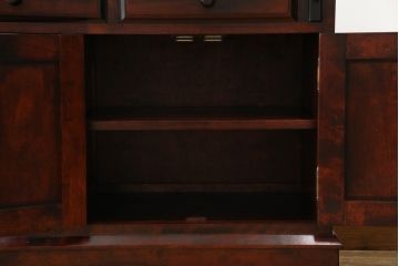 中古　美品　九州民芸家具　深みのある色合いが美しいライティングビューロー(ワークデスク、簿記机、チェスト、在宅用、在宅ワーク用)(R-073647)