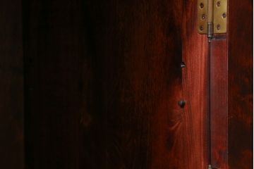中古　美品　九州民芸家具　深みのある色合いが美しいライティングビューロー(ワークデスク、簿記机、チェスト、在宅用、在宅ワーク用)(R-073647)