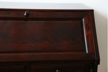 中古　美品　九州民芸家具　深みのある色合いが美しいライティングビューロー(ワークデスク、簿記机、チェスト、在宅用、在宅ワーク用)(R-073647)