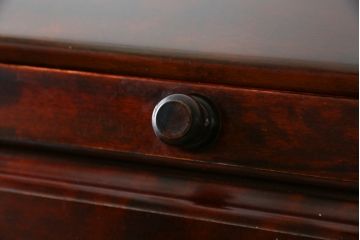 中古　美品　九州民芸家具　深みのある色合いが美しいライティングビューロー(ワークデスク、簿記机、チェスト、在宅用、在宅ワーク用)(R-073647)