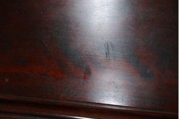 中古　美品　九州民芸家具　深みのある色合いが美しいライティングビューロー(ワークデスク、簿記机、チェスト、在宅用、在宅ワーク用)(R-073647)