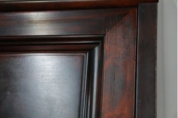 中古　美品　九州民芸家具　深みのある色合いが美しいライティングビューロー(ワークデスク、簿記机、チェスト、在宅用、在宅ワーク用)(R-073647)