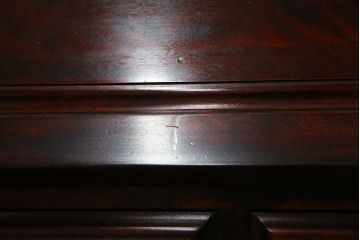中古　美品　九州民芸家具　深みのある色合いが美しいライティングビューロー(ワークデスク、簿記机、チェスト、在宅用、在宅ワーク用)(R-073647)