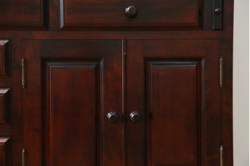 中古　美品　九州民芸家具　深みのある色合いが美しいライティングビューロー(ワークデスク、簿記机、チェスト、在宅用、在宅ワーク用)(R-073647)