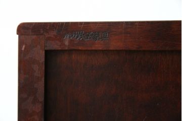 中古　美品　九州民芸家具　深みのある色合いが美しいライティングビューロー(ワークデスク、簿記机、チェスト、在宅用、在宅ワーク用)(R-073647)